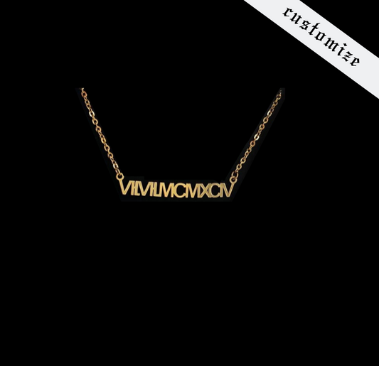 Roman Numeral Necklace