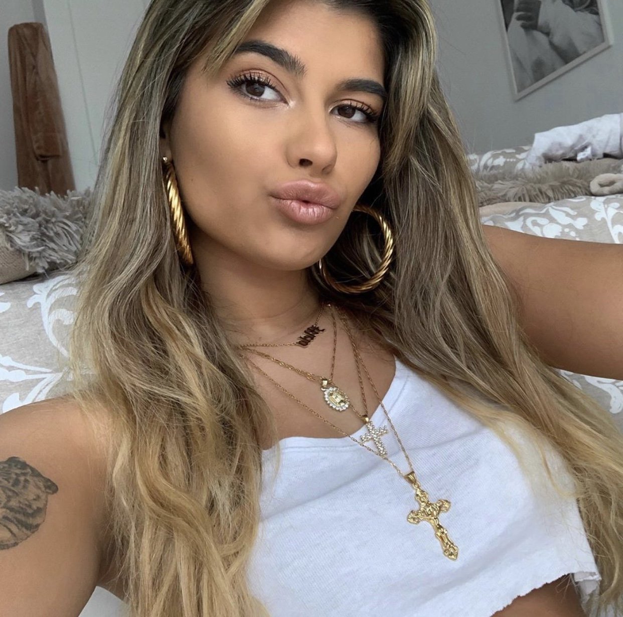 Gold Twist Hoops