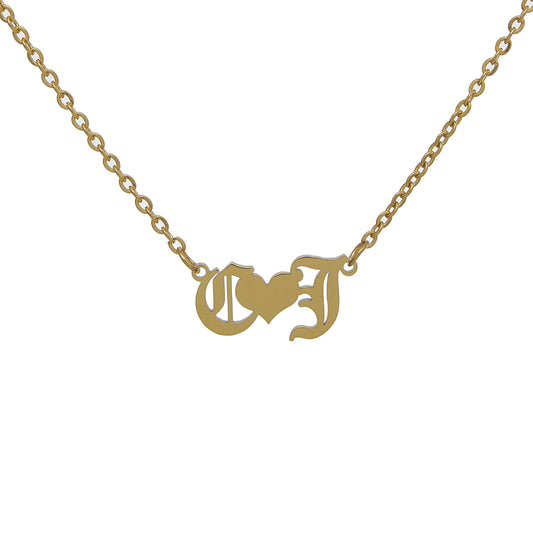 Love Forever Initial Necklace