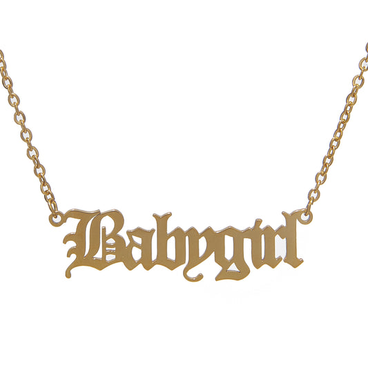 Babygirl Nameplate Necklace