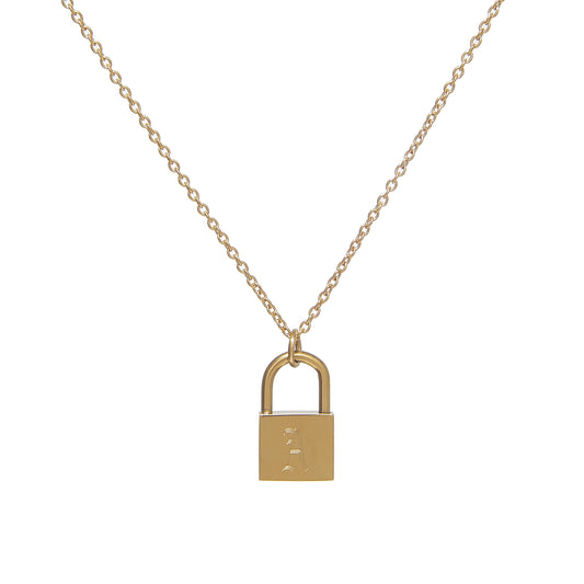 Old English Lock Necklace