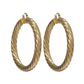 Gold Twist Hoops