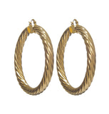 Gold Twist Hoops