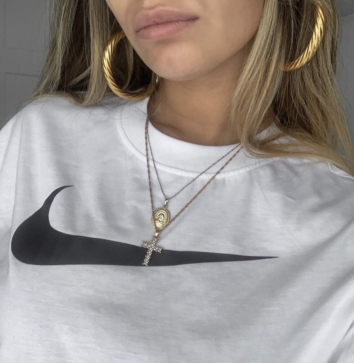 Gold Twist Hoops