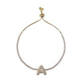 Iced Bubble Letter Bracelet
