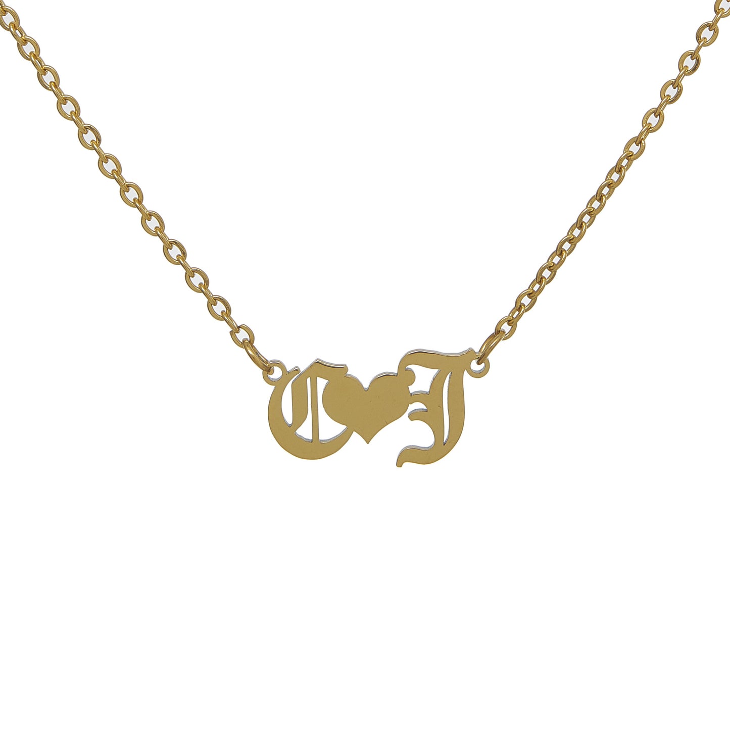Love Forever Initial Necklace