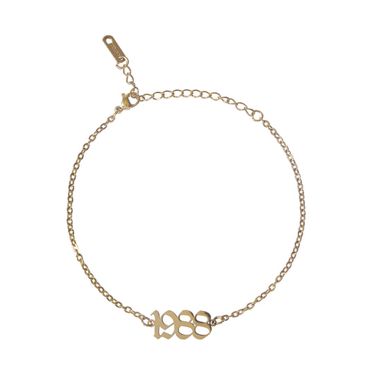 Old English Birthdate Bracelet