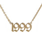 Old English Birthdate Necklace