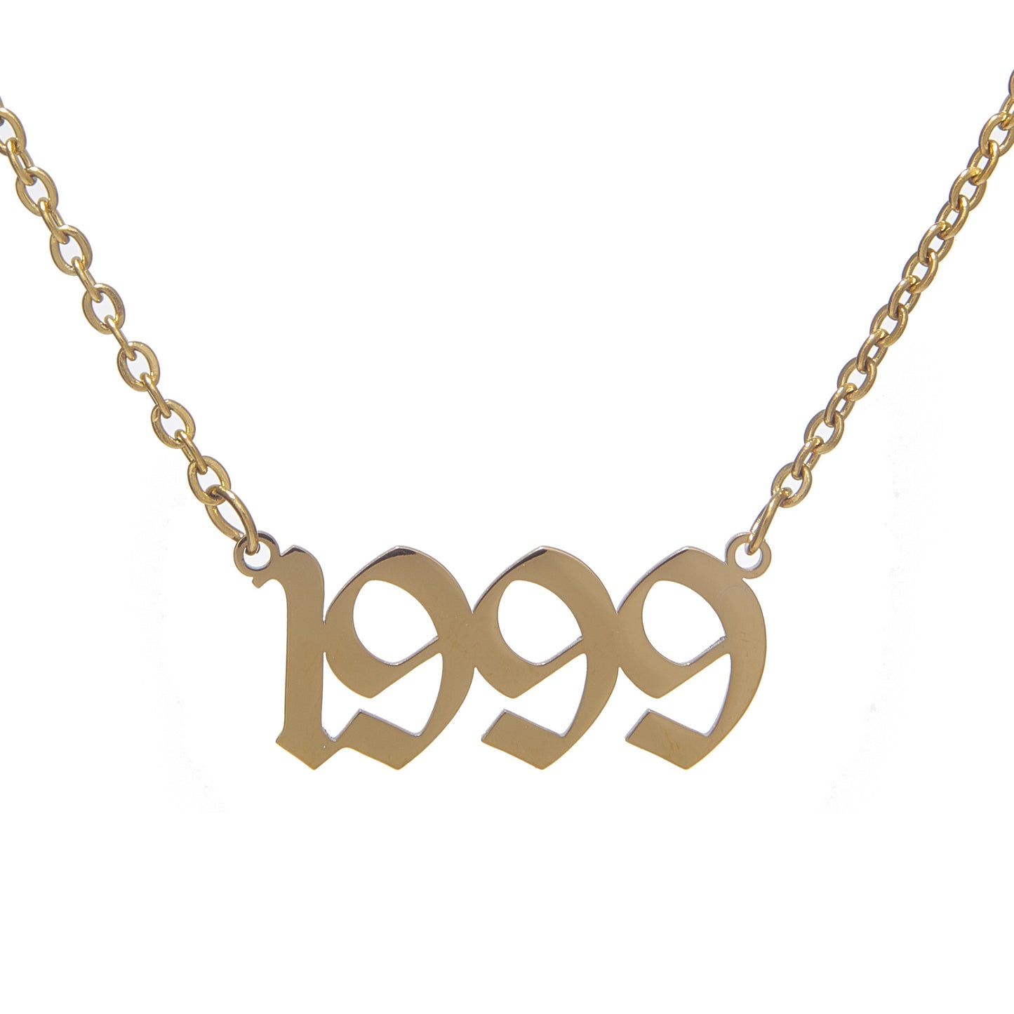 Old English Birthdate Necklace