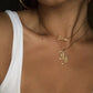 Old English Double Letter Necklace