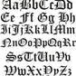 Old English Initial Necklace