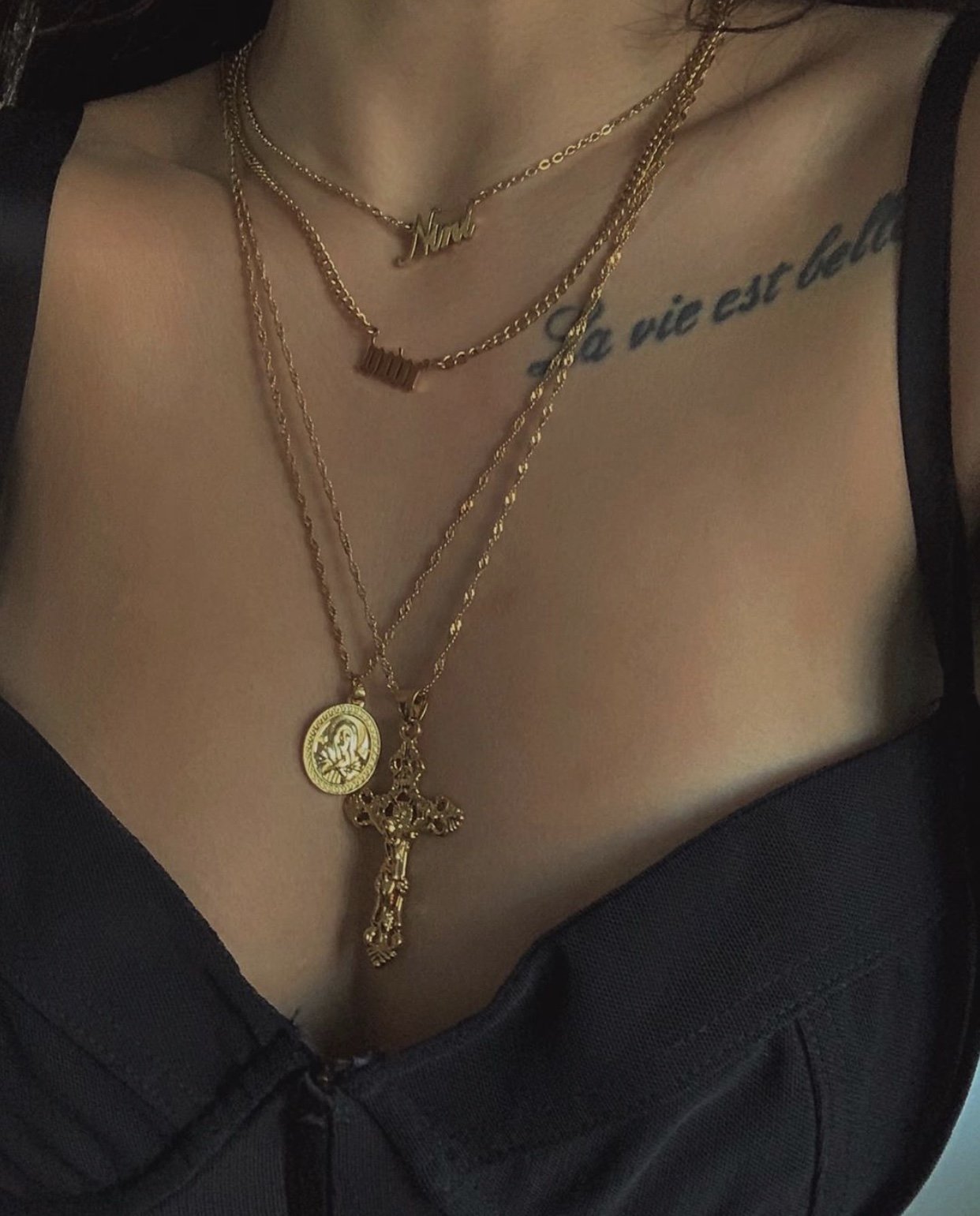 Script Nameplate Necklace