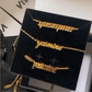 Script Nameplate Necklace