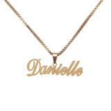 Box Chain Hanging Script Nameplate
